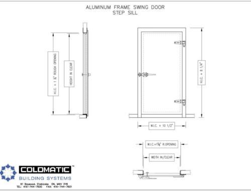 Aluminum Frame Swing Door Step Sill