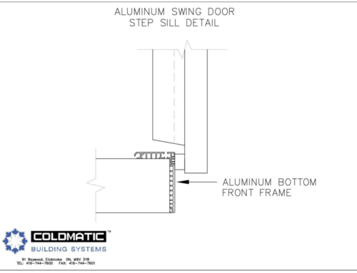 Aluminum Swing Door Step Sill Detail