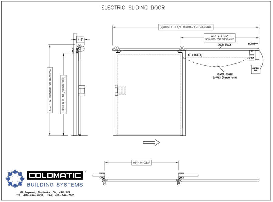 Electric Sliding Door - Resources with Coldmatic Building Systems.