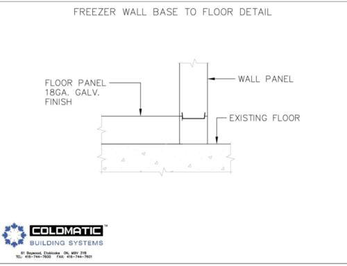 Freezer Wall Base to Floor Detail