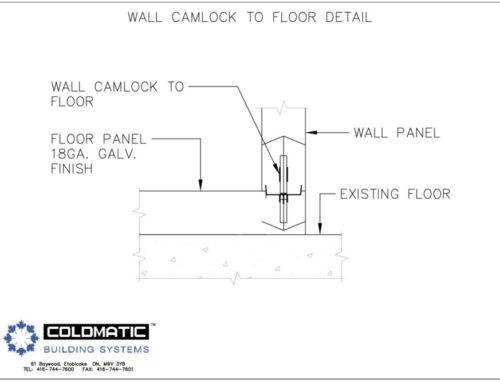 Wall Camlock to Floor Detail