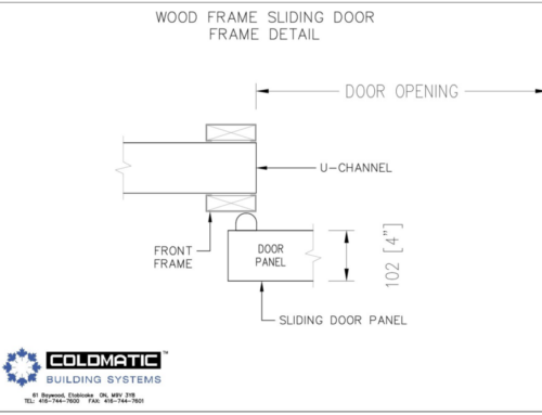 Wood Frame Sliding Door Frame Detail