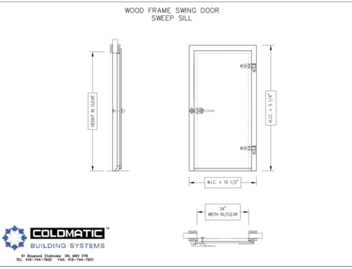 Wood Frame Swing Door Sweep Sill